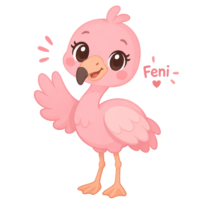 Feni, il piccolo fenicottero rosa